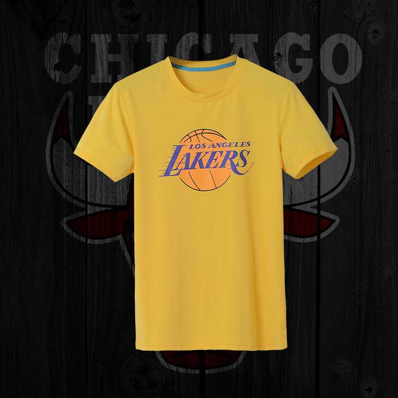 Men's Lakers Fresh Logo Yellow Short Sleeve T-Shirt FengYun,We sell and wholesale Men's Lakers Fresh Logo Yellow Short Sleeve T-Shirt FengYun on line form chian!